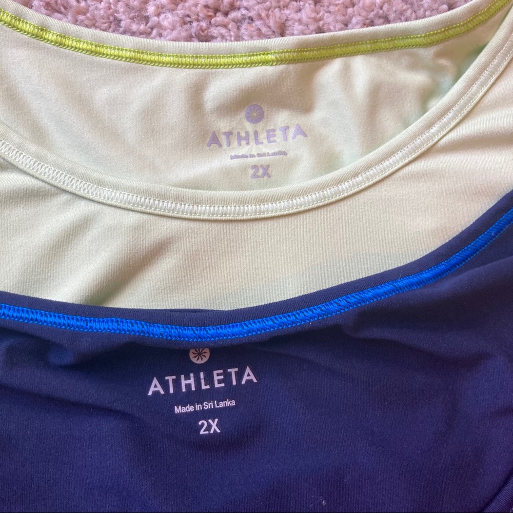 *Set of 2* 2X Athleta Ling Sleeve Shirts